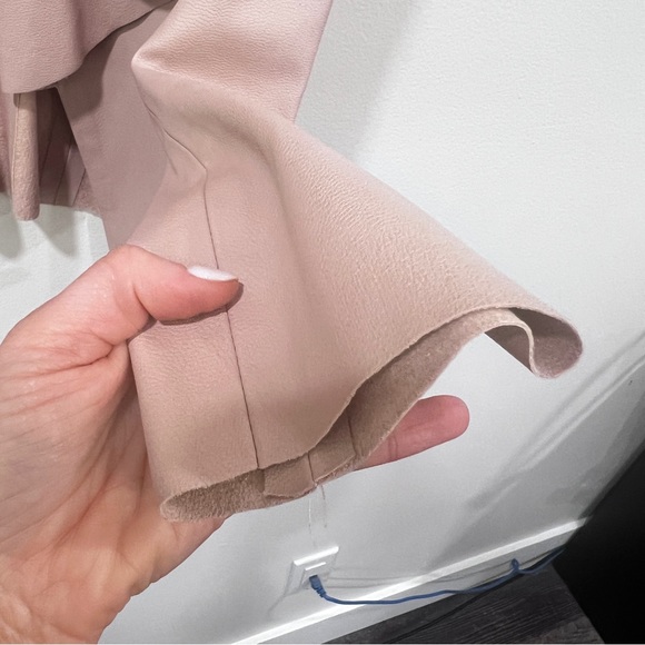 ZARA Blush Pink Faux Leather Jacket Size small - Picture 4 of 12